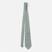 Cravate Vert Sage Bouché (Dos)