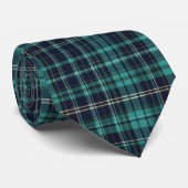 Cravate Vert Tartan (Roulé)