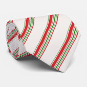 Cravate verte blanche rouge de rayures de sucre de (Roulé)