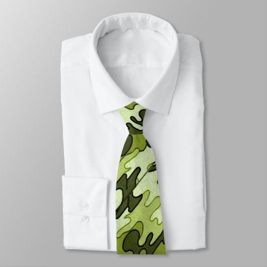 Cravate verte de Camo (Attaché)