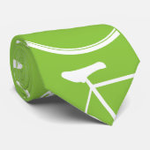 Cravate verte de cycle de vélo (Roulé)