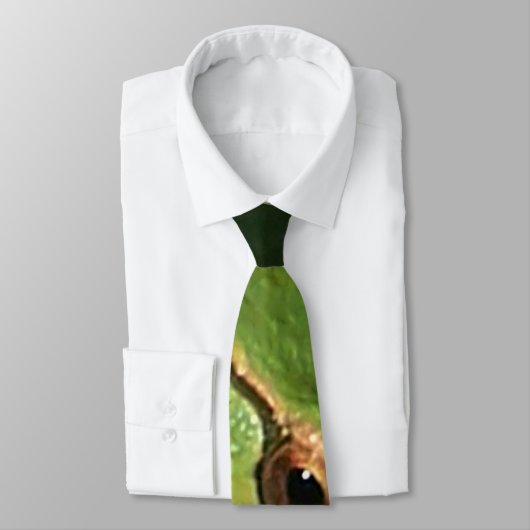 Cravate verte de grenouille d'arbre (Attaché)