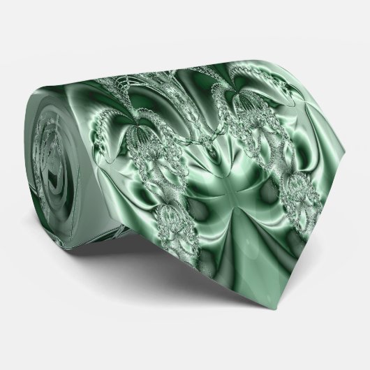 Cravate verte de métal ouvré (Roulé)