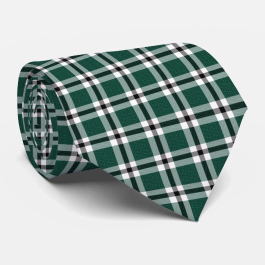 Cravate verte de plaid de Golfy (Roulé)
