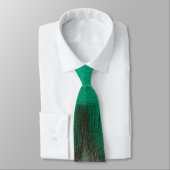 Cravate verte de plume de paon (Attaché)