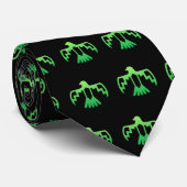 Cravate verte de Thunderbird (Roulé)