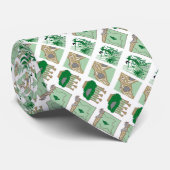 Cravate verte du Surinam de fonds d'héritage (Roulé)