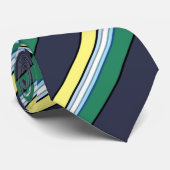 Cravate Verte et Jaune - le Président Lula (Roulé)