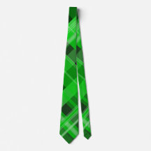 Cravate verte et noire
