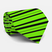 Cravate verte et noire (Roulé)