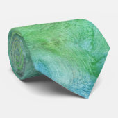 Cravate verte et par bleu peinte (Roulé)
