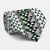 Cravate verte native de soleil et de pluie (Roulé)