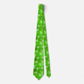 Cravate verte pour homme (Devant)