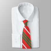 Cravate verte, rouge et blanche (Attaché)