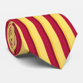 Cravate Vertical-Rayée de cardinal et d'or (Roulé)