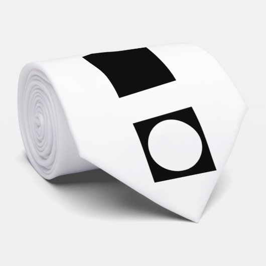 Cravate Verticale de logo du DJ de rotation (Roulé)