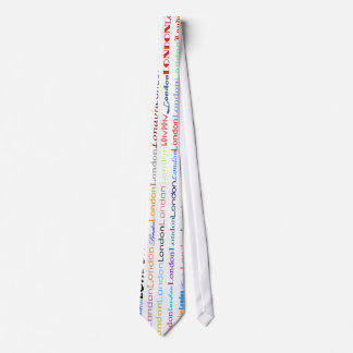 Cravate verticale London Text Design II