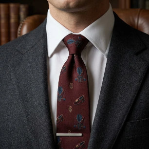 Cravate Veste de smoking en velours Old Money bordeaux