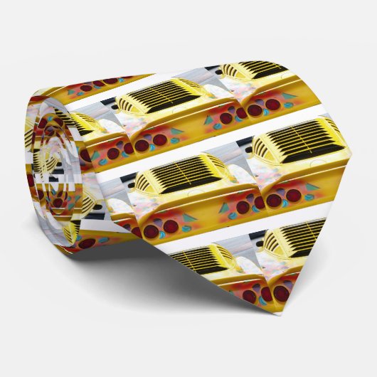 Cravate Vette jaune (Roulé)