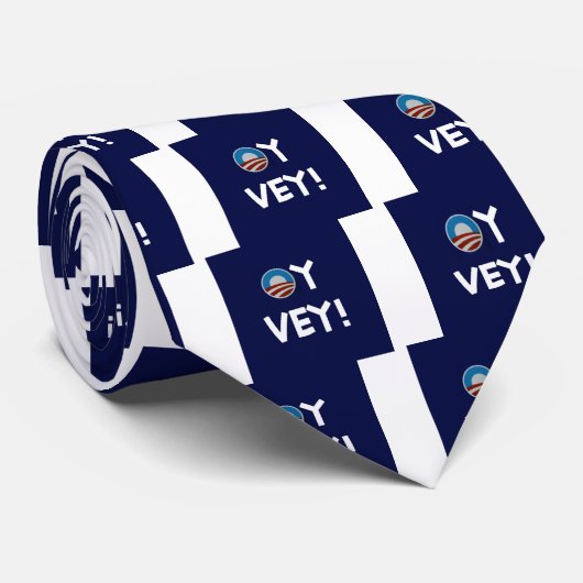 Cravate vey oy d'obama (Roulé)