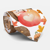 Cravate Vibes d'automne Motif Porcupine (Roulé)