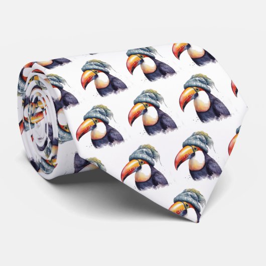 Cravate Vibes d'hiver Toucan (Roulé)
