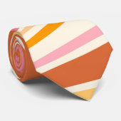 Cravate Vibes rétro colorées (Roulé)