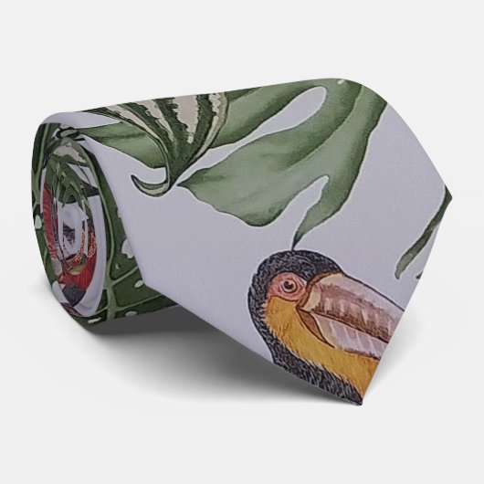 Cravate Vibes tropicales (Roulé)