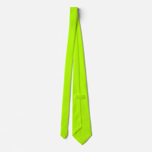 Cravate Vibrant citron vert prêt à Customiser (Dos)
