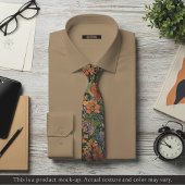 Cravate Vibrant Impressionist Garden Necktie