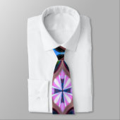 Cravate Vibrant Modern Geometric Abstract (Attaché)