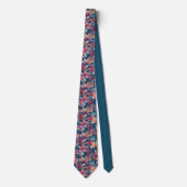 Cravate Vibrant Multicolor Lily Floral Pattern (Devant)