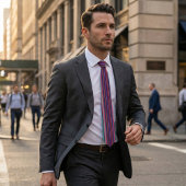 Cravate Vibrant Multicolor Striped Neck Tie