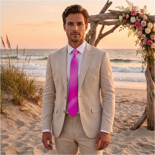 Cravate Vibrant Pink Ombre Gradient