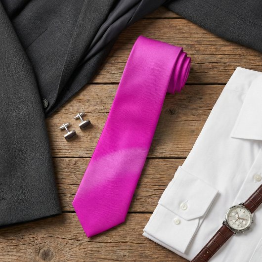 Cravate Vibrant Pink Ombre Gradient