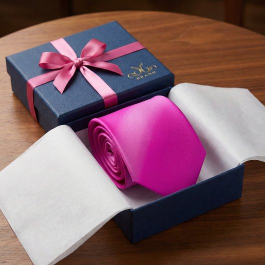 Cravate Vibrant Pink Ombre Gradient