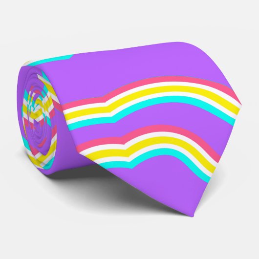 Cravate Vibrant rayé (Roulé)