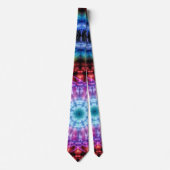 Cravate Vibrant Tie Dye Kaleidoscope Rainbow Mandala (Devant)