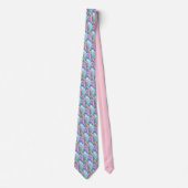 Cravate Vibrer Glitch Pastels (Devant)