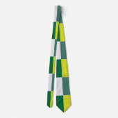 Cravate Vichy Tartan Vert (Dos)