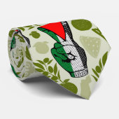 Cravate Victory Sign Hand Resistance Red Triangle Symbol (Roulé)