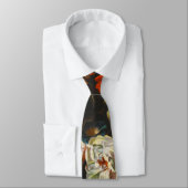 Cravate Vie morte vintage avec fleurs (Attaché)
