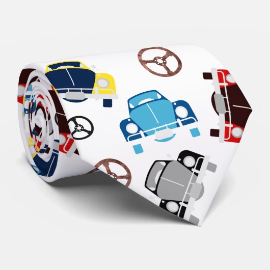 Cravate Vieilles voitures (Roulé)