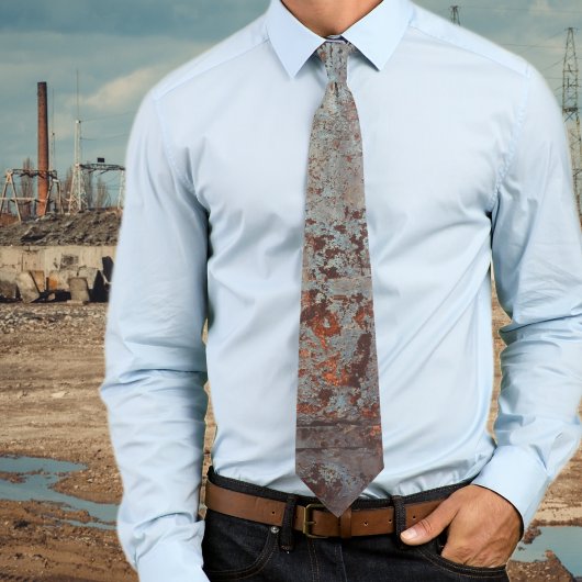 Cravate Vielle porte rouillée peinte