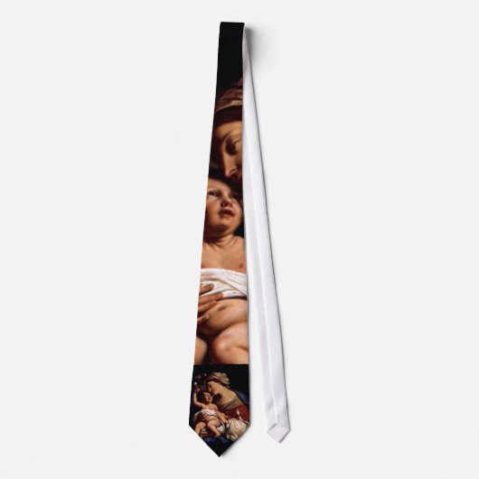 Cravate Vierge Marie béni et enfant de nourrisson Jésus - (Devant)