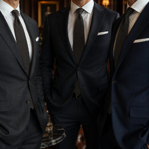 Cravate Vieux Argent Glen Plaid Luxe Affaires Executive