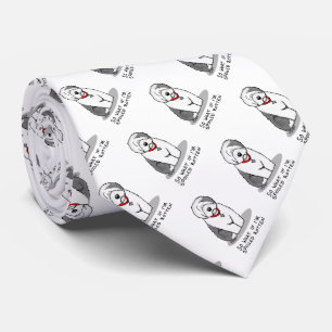 Cravate Vieux chien de mouton anglais (Grey 1)