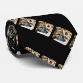 Cravate Vieux motif de hache et de bois de chauffage (Roulé)