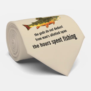 Cravate Vieux pêcheurs racontant la truite de ruisseau An