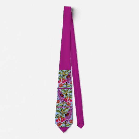 Cravate vigne de trompette, buisson papillon, empreinte co (Devant)